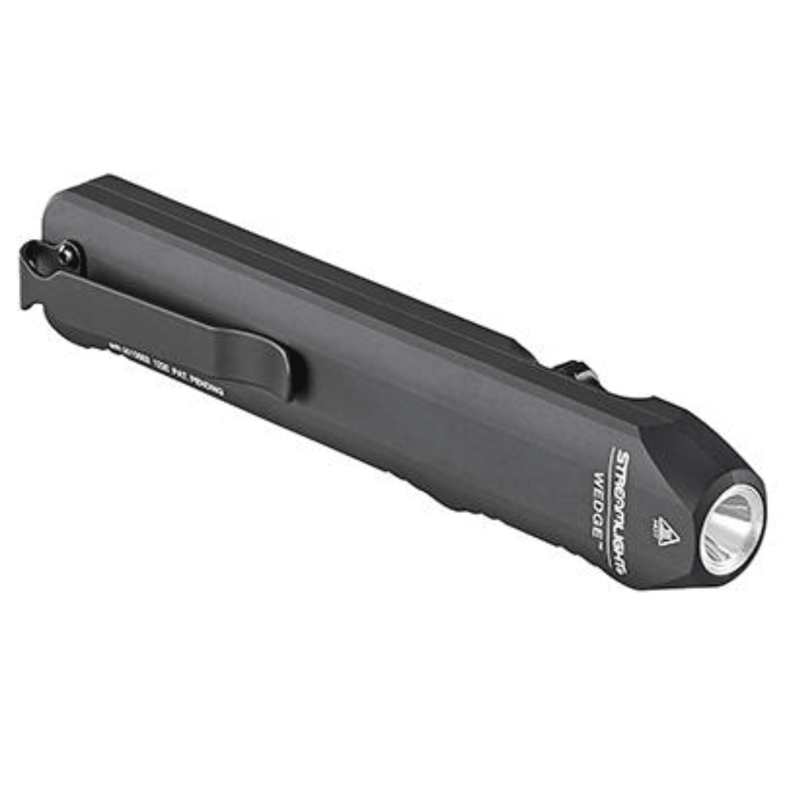 Black Streamlight Wedge Slim everyday carry flashlight with 300 lumens, compact design, and Chattanooga branding.