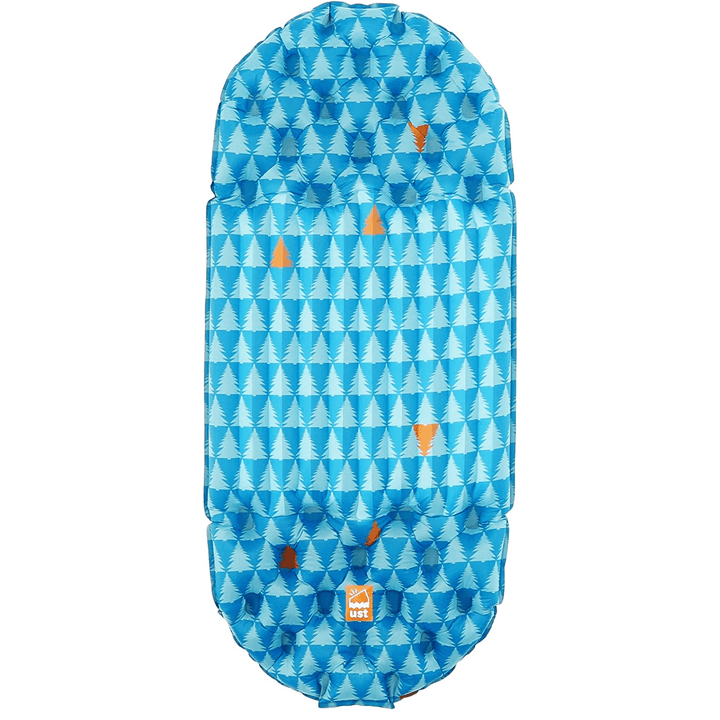 Blue Chattanooga Ultimate Survival Freestyle Backpacking Short Sleeping Air Mat, lightweight and compact for outdoor camping.