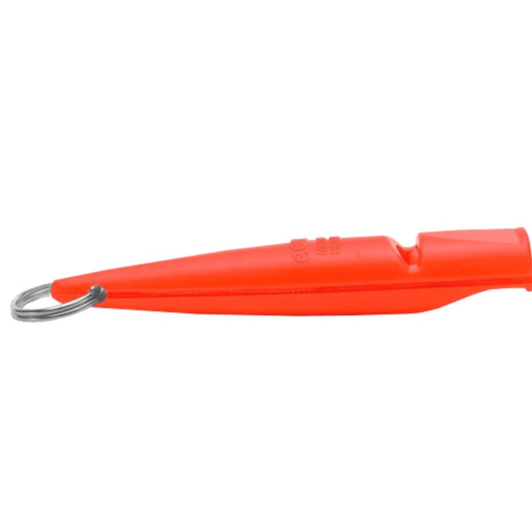 Chattanooga Omnipet Acme dog training mouth whistle in orange, high-tone plastic for obedience and training.