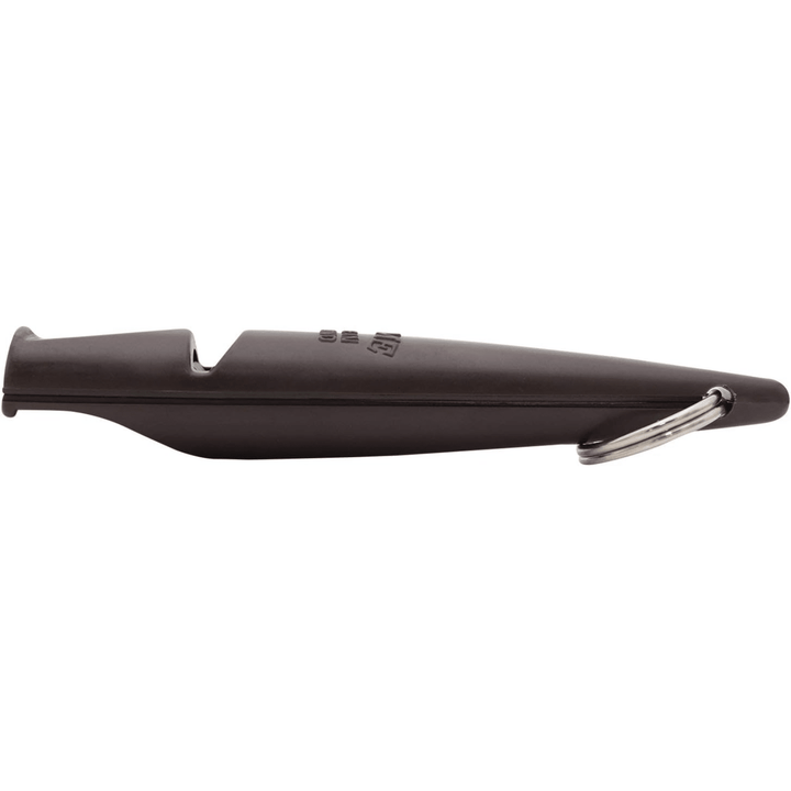 Brown plastic Omnipet Acme dog training mouth whistle by Chattanooga, designed for effective canine communication.