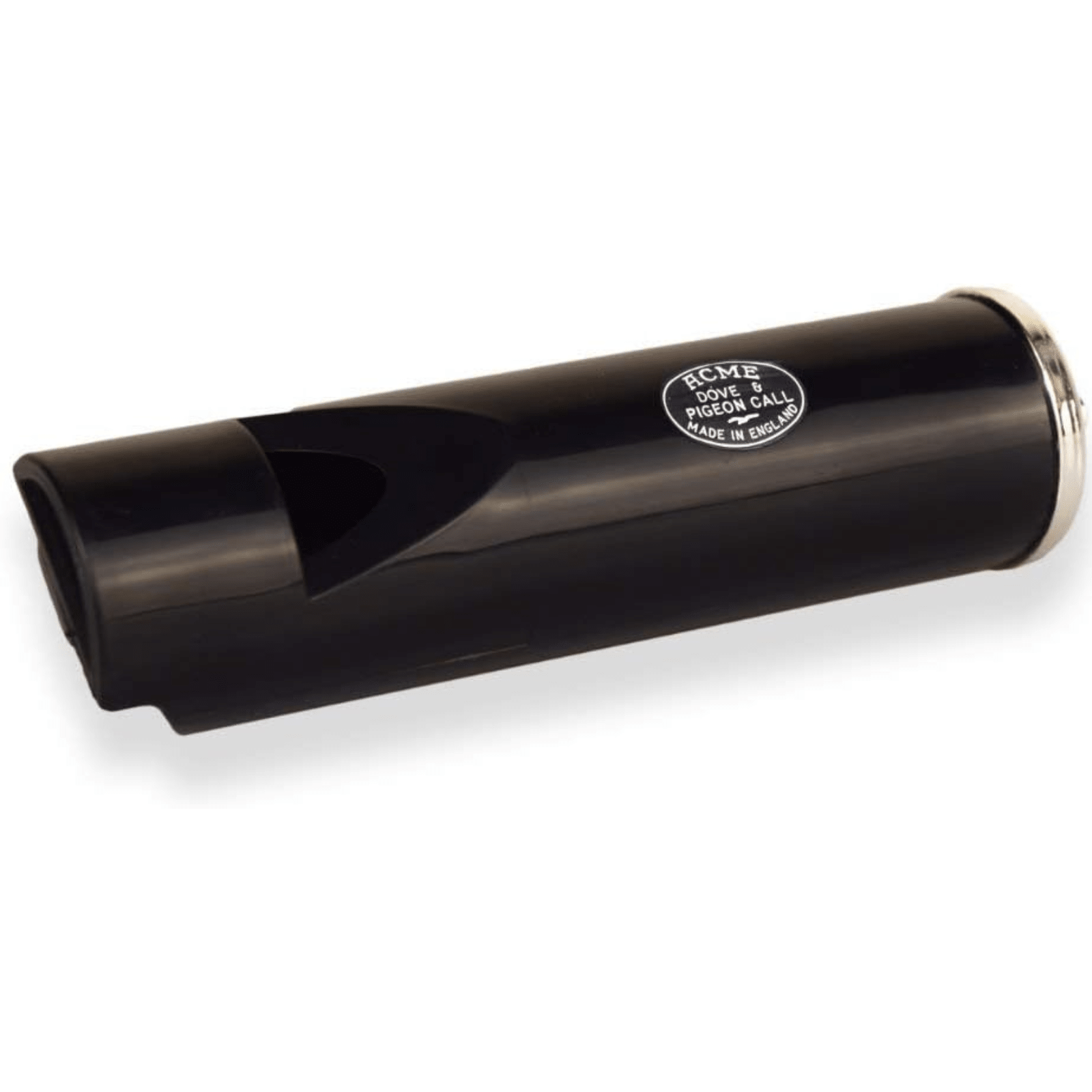 Chattanooga Omnipet Acme 500 B flat dove and pigeon call in black, designed for bird enthusiasts and avian communication.