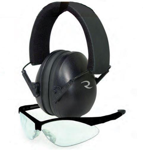 Radians Combo Set - Lowset Black EM with Outback Black Clear Glass NRR 21 - POWER FIT SHOP — Powering Preparedness, Health &amp; Home