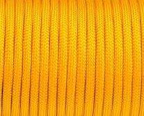 Yellow Goldenrod Chattanooga 550 Paracord 100 ft for emergency and outdoor survival use, showing the durable cord coiled.