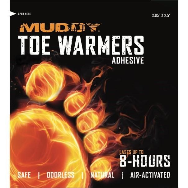 Chattanooga Muddy disposable toe warmers, odorless and long-lasting, natural air-activated emergency survival hand and foot warmers.