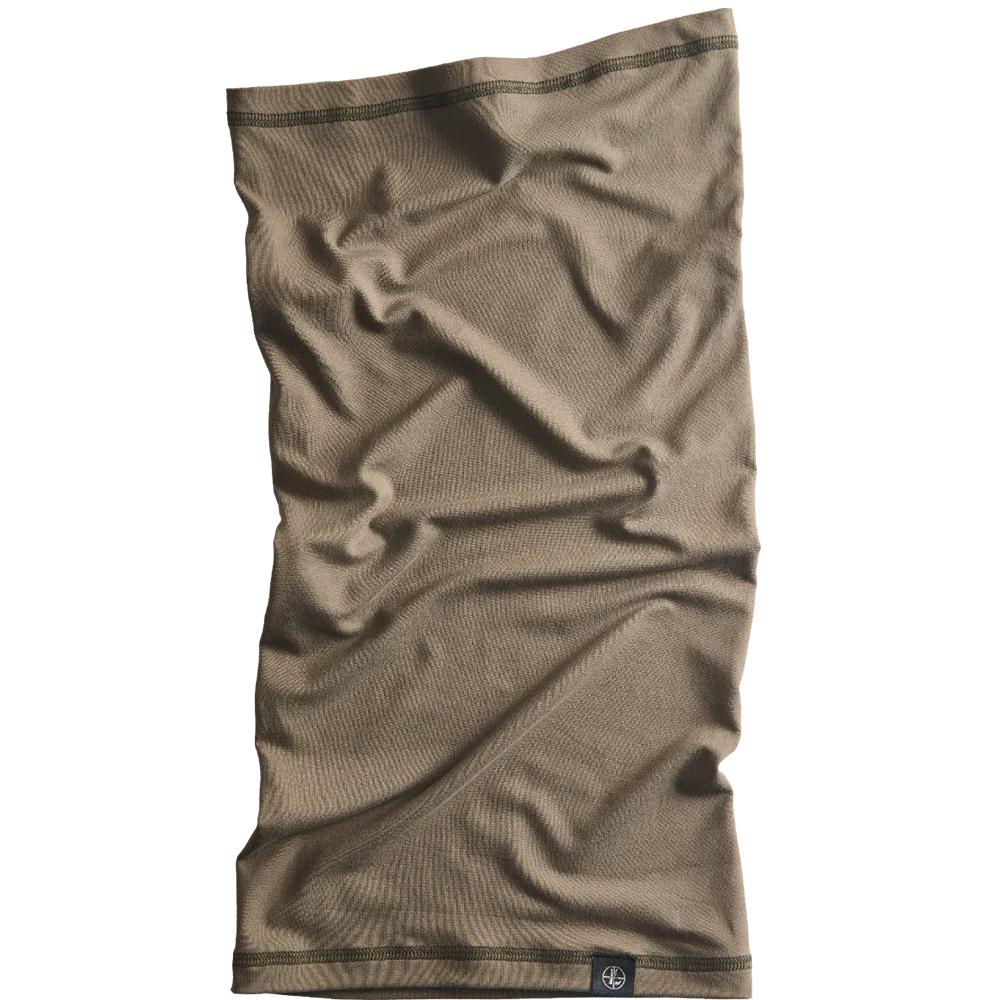 Leupold Moab Pro neck gaiter in ash green, outdoor sun protection gear, made by Chattanooga, designed for comfortable wear.