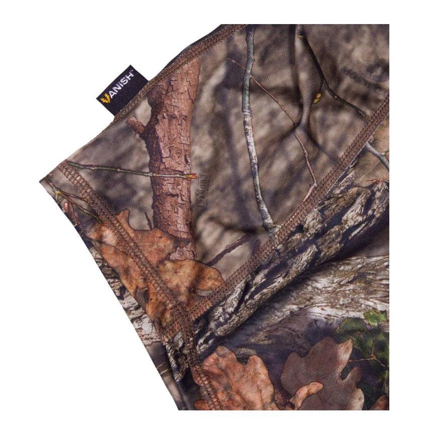 Chattanooga Allen Neck Gaiter facemask in Mossy Oak Country camouflage, breathable stretch fabric, versatile face cover.