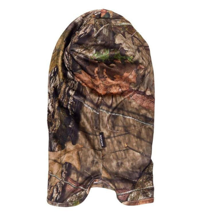 Chattanooga Allen stretch-fit full head net facemask in Mossy Oak Country lightweight spandex for full face coverage.