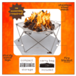 Chattanooga Alps Mountaineering Gaze Pit portable lightweight stainless steel mesh firepit for outdoor heating and ambiance.