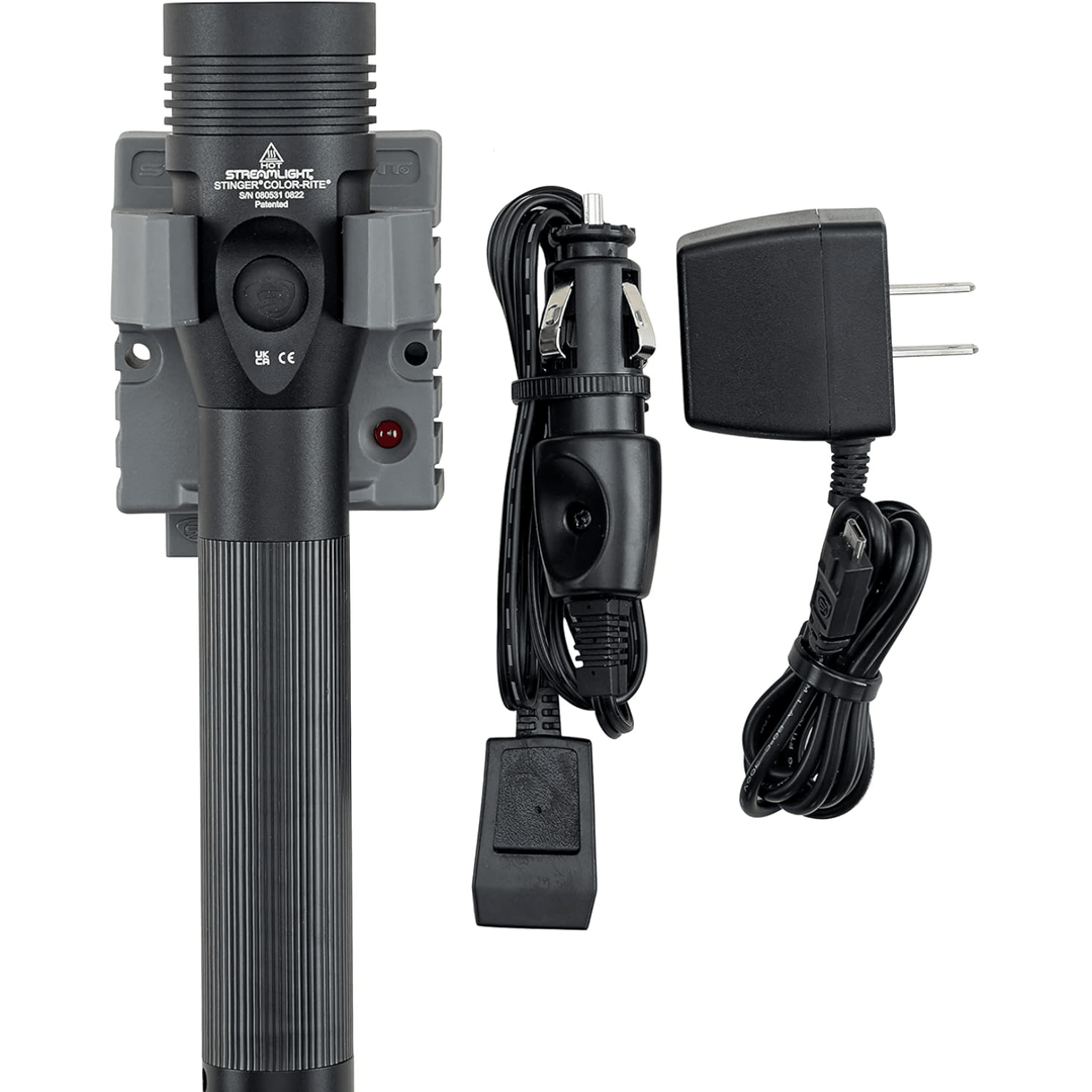 Streamlight Streamlight Stinger 500 LM Color - Rite Rechargeable Flashlight 120V 12V DC Black - POWER FIT SHOP — Powering Preparedness, Health &amp; Home