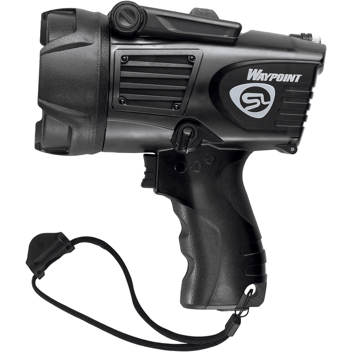 Black Streamlight Waypoint flashlight with high-performance beam, durable design, and long-range illumination from Chattanooga.