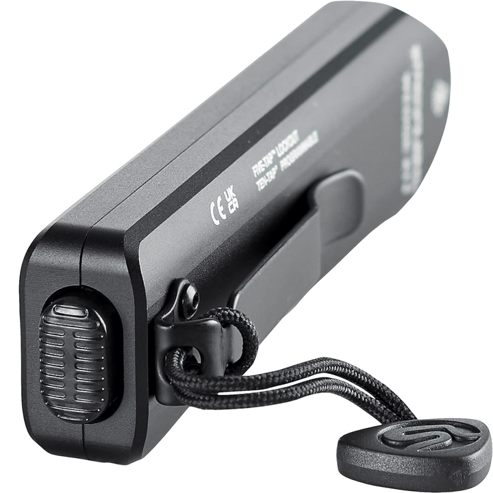 Black Chattanooga Streamlight Wedge XT flashlight with 500 lumens, slim design, includes USB cord, ideal for portable lighting.