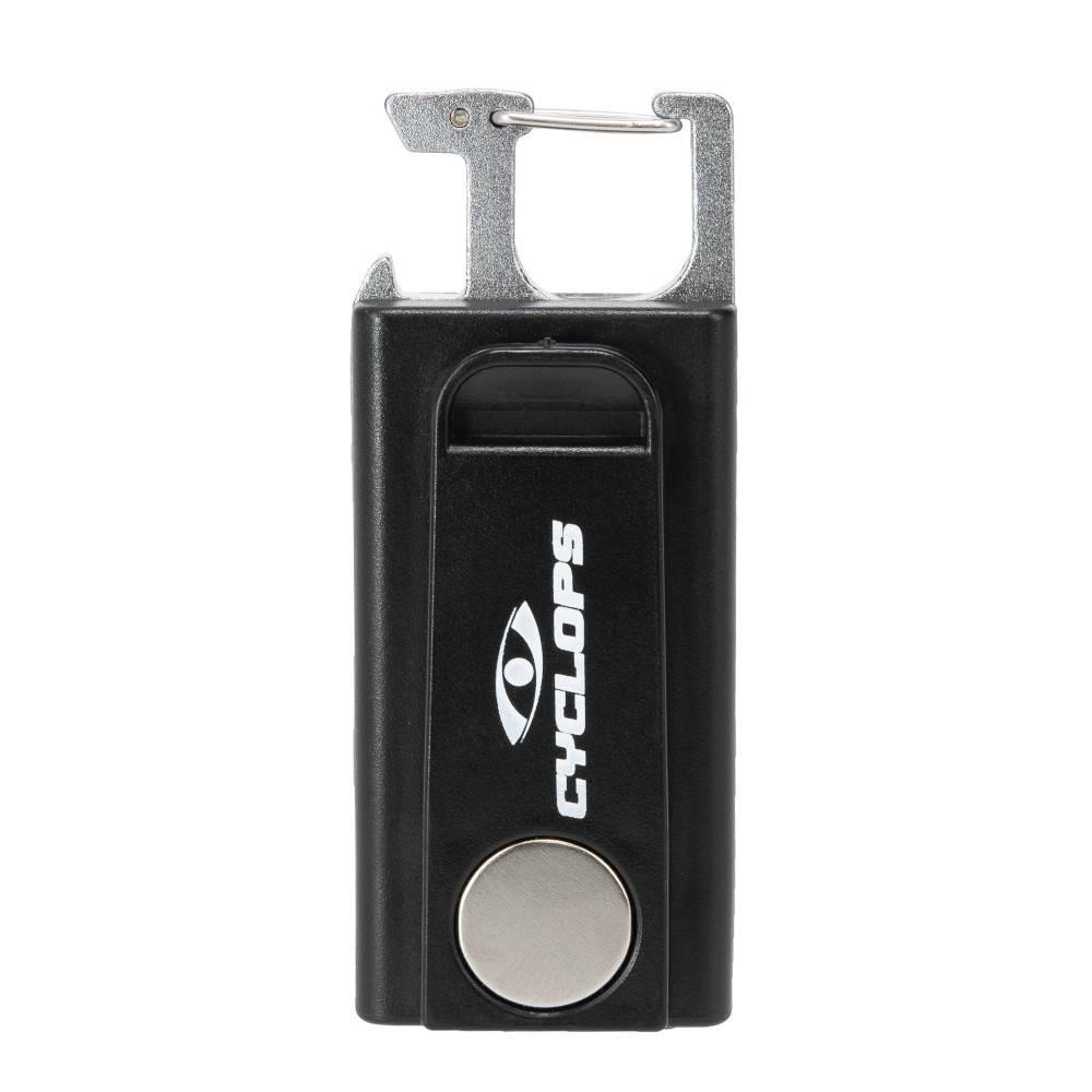 Chattanooga Cyclops Flash Clip Flashlight with 300 lumens, compact rechargeable LED light, designed for portable illumination.