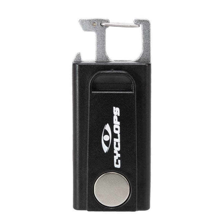 Chattanooga Cyclops Flash Clip Flashlight with 300 lumens, compact rechargeable LED light, designed for portable illumination.