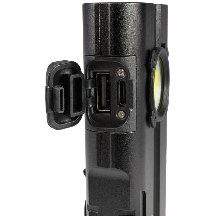 Chattanooga Cyclops Prolite flashlight with 350 lumens, black durable portable light with handy clip for outdoor or work use.