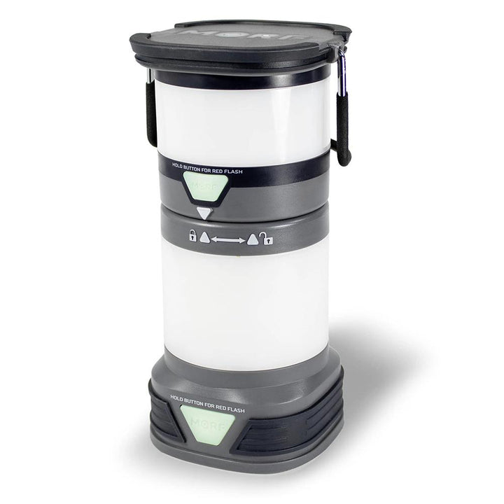 PS Flashlight MORF 2 in 1 Lantern 380 Lumen Black Portable Outdoor Light - POWER FIT SHOP — Powering Preparedness, Health &amp; Home