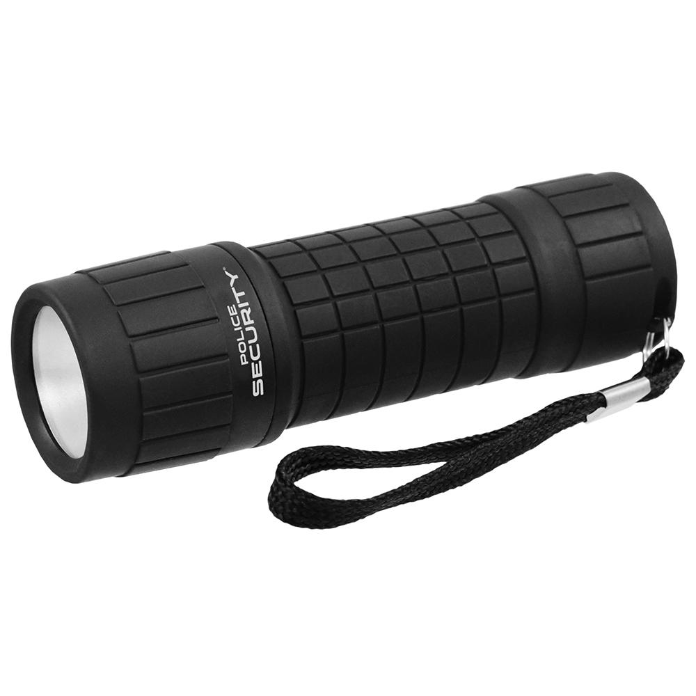 PS Flashlight Pro Spec 100 Lumens Black Rubberized Body With Lanyard - POWER FIT SHOP — Powering Preparedness, Health &amp; Home
