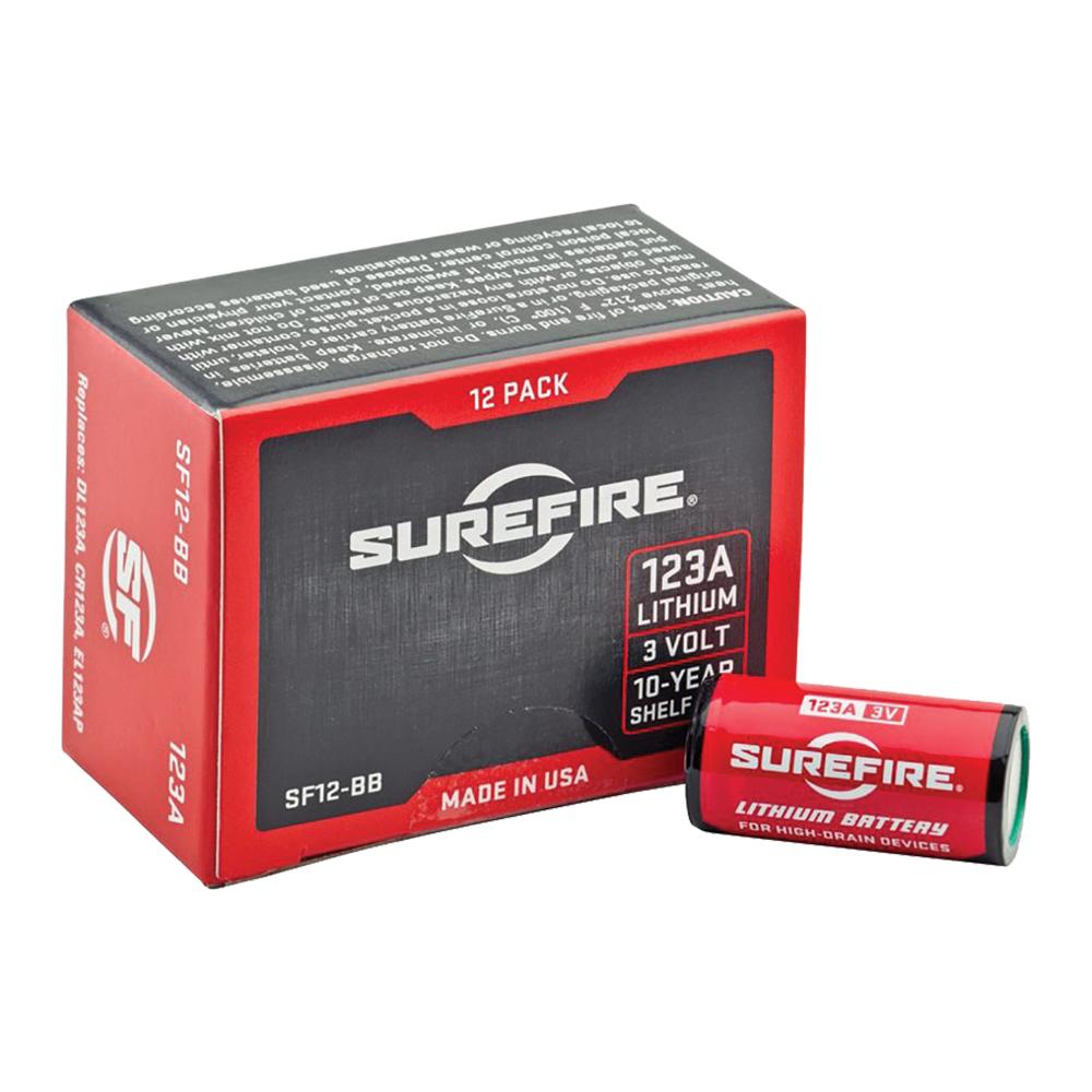 Chattanooga SF 123A lithium batteries 12-pack for flashlights, long-lasting reliable power source, compact and high-performance.