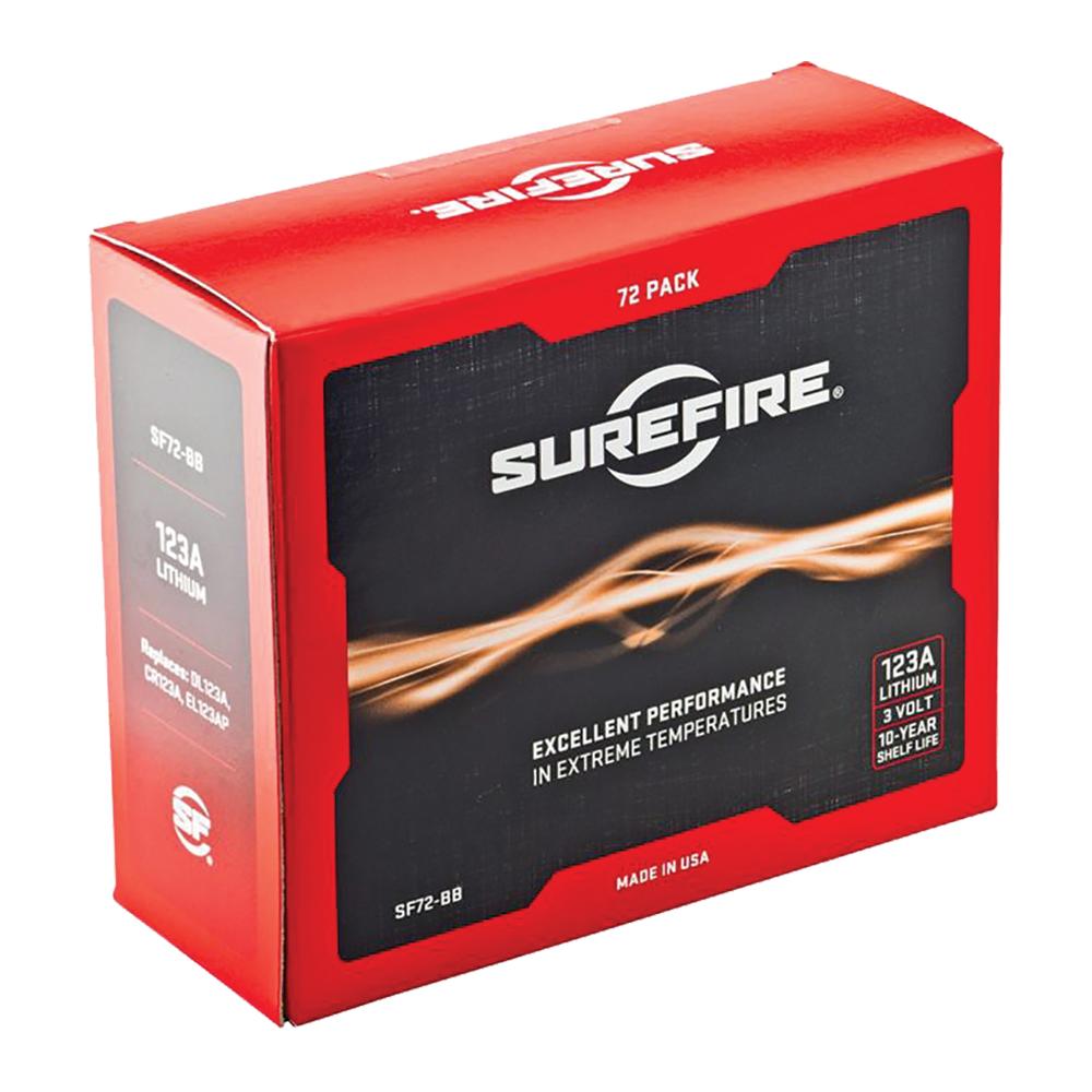 Chattanooga SF 123A lithium batteries, 12-pack, compact and high-performance power source for flashlights and electronic devices.