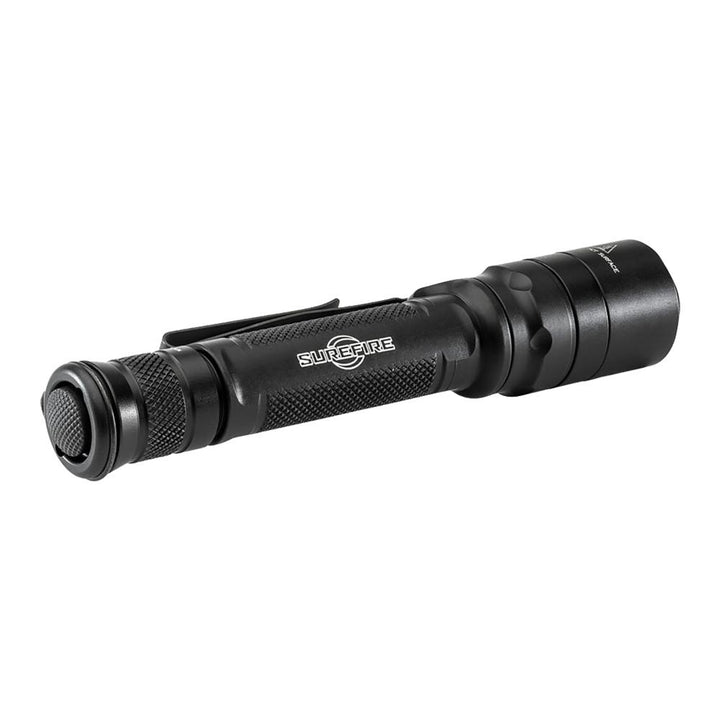 Black Chattanooga SF EDCL2 T dual output LED flashlight with 1200 lumens, compact design for everyday carry.