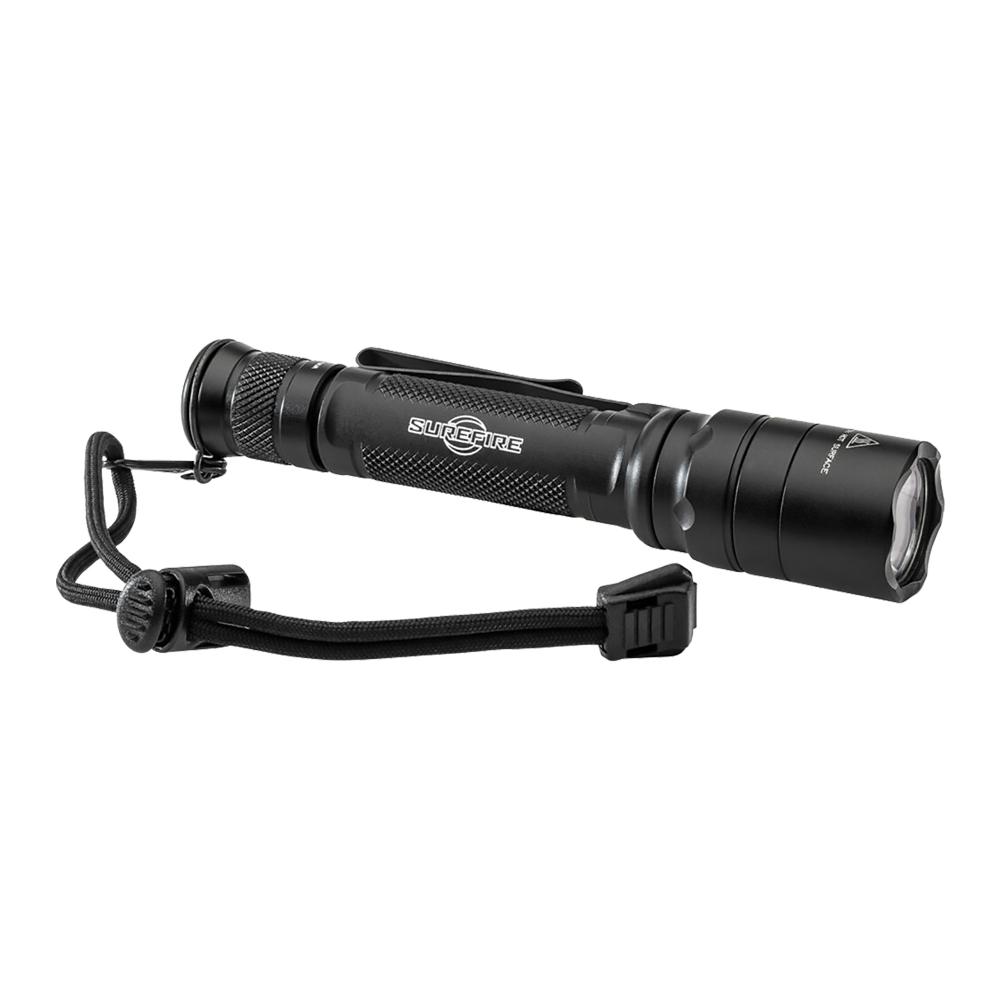 Black Chattanooga SF EDCL2 T Dual Output LED Flashlight with 1200 lumens, compact design, suited for everyday carry.
