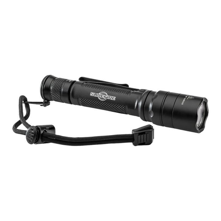 Black Chattanooga SF EDCL2 T Dual Output LED Flashlight with 1200 lumens, compact design, suited for everyday carry.