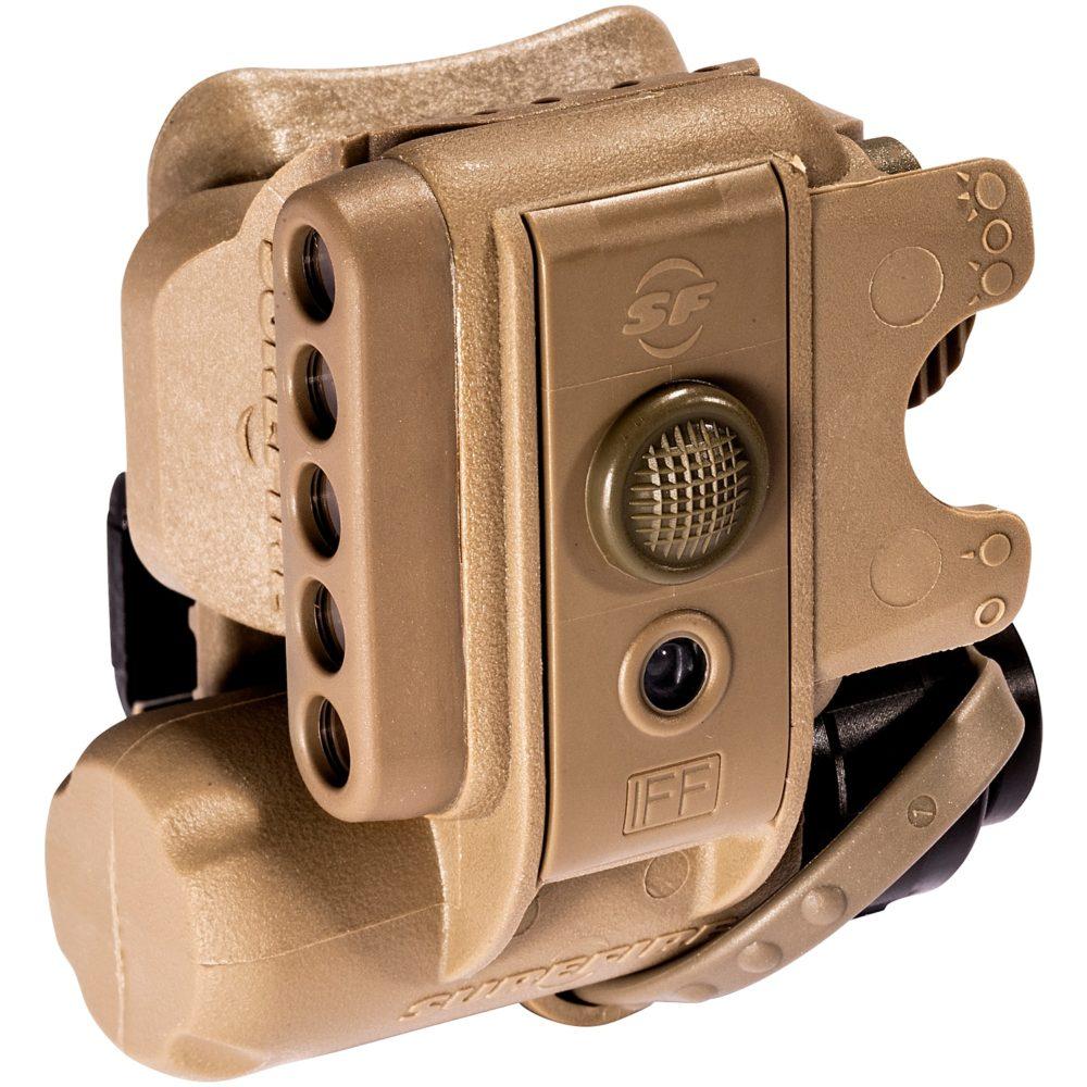 Chattanooga SF HL1 helmet light in tan with LED multi-mode hands-free illumination for outdoor and safety use.