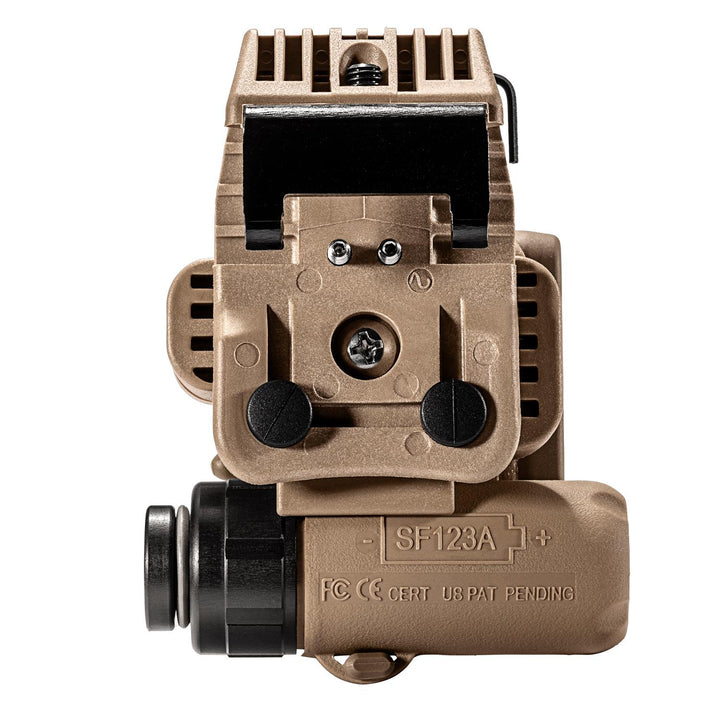 Chattanooga SF HL1 helmet light in tan with LED multi-mode, hands-free illumination for outdoor or safety use