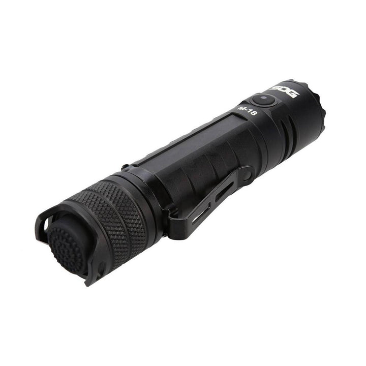 SOG Knives M18 Flashlight 1900 Lumens Rechargeable Outdoor Light Black - POWER FIT SHOP — Powering Preparedness, Health &amp; Home