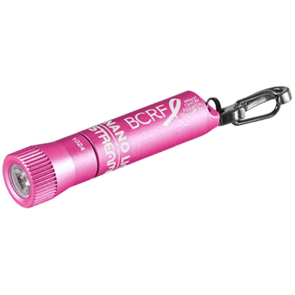 Streamlight Nano Light II w/(1) AAAA alkaline battery - Pink (BCRF) - POWER FIT SHOP — Powering Preparedness, Health & Home