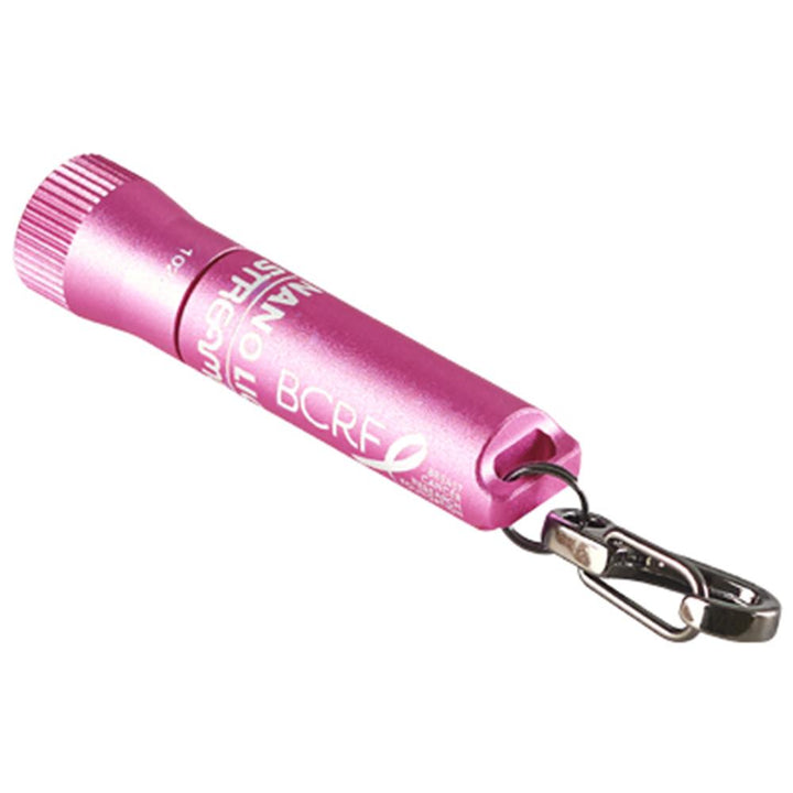 Streamlight Nano Light II w/(1) AAAA alkaline battery - Pink (BCRF) - POWER FIT SHOP — Powering Preparedness, Health &amp; Home