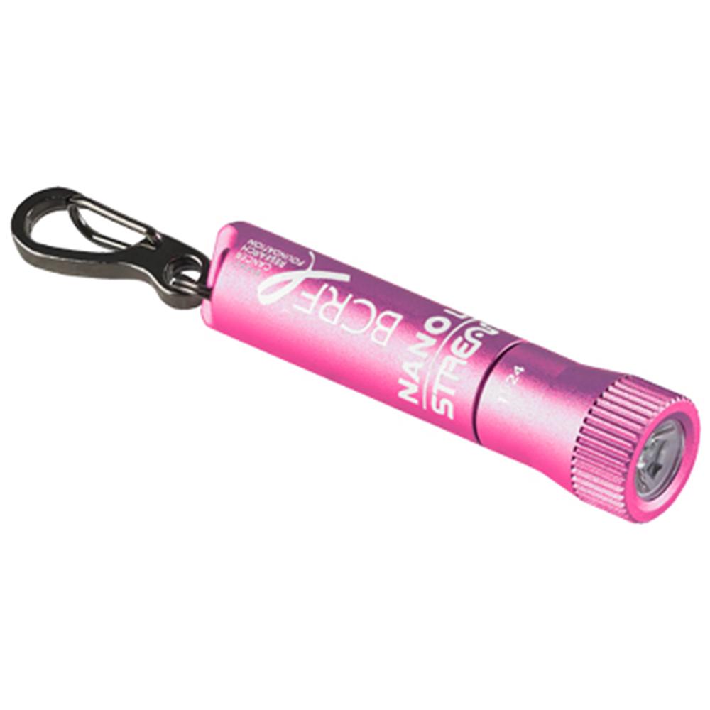 Streamlight Nano Light II w/(1) AAAA alkaline battery - Pink (BCRF) - POWER FIT SHOP — Powering Preparedness, Health &amp; Home