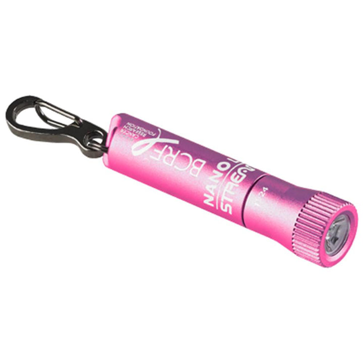 Streamlight Nano Light II w/(1) AAAA alkaline battery - Pink (BCRF) - POWER FIT SHOP — Powering Preparedness, Health &amp; Home