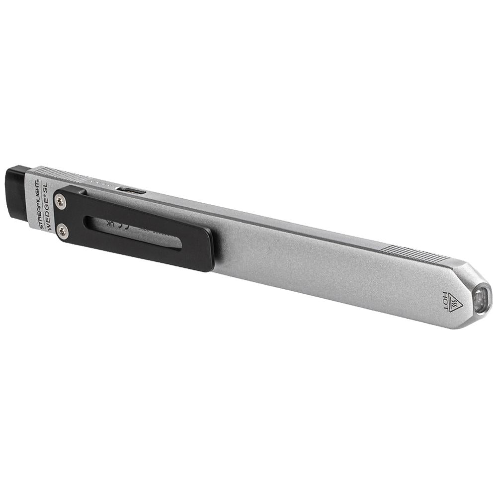 Streamlight Wedge SL Inspection Flashlight Silver Pocket Carry High Performance - POWER FIT SHOP — Powering Preparedness, Health &amp; Home