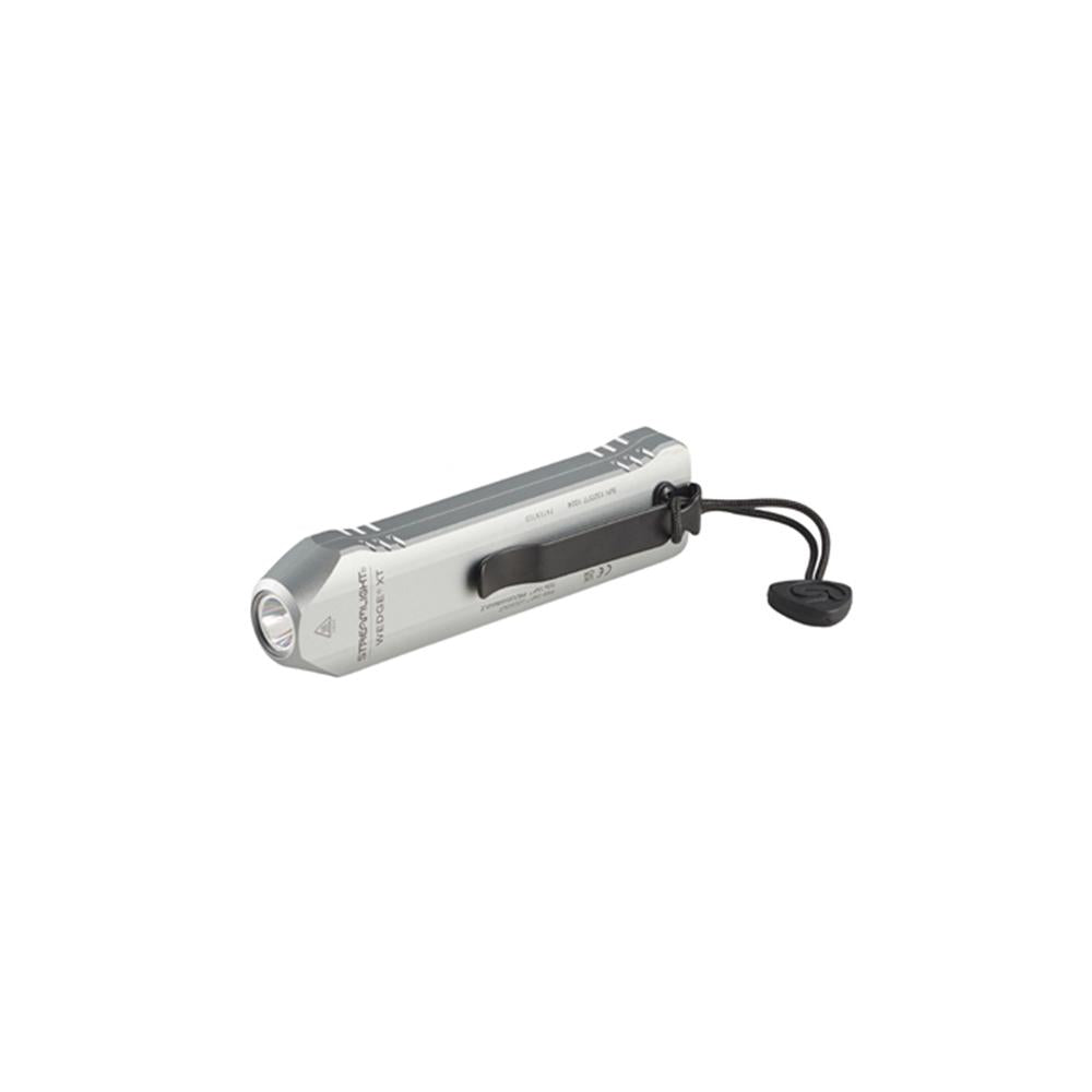 Streamlight Wedge XT - Includes USB - C cord and pocket lanyard - Silver - POWER FIT SHOP — Powering Preparedness, Health &amp; Home