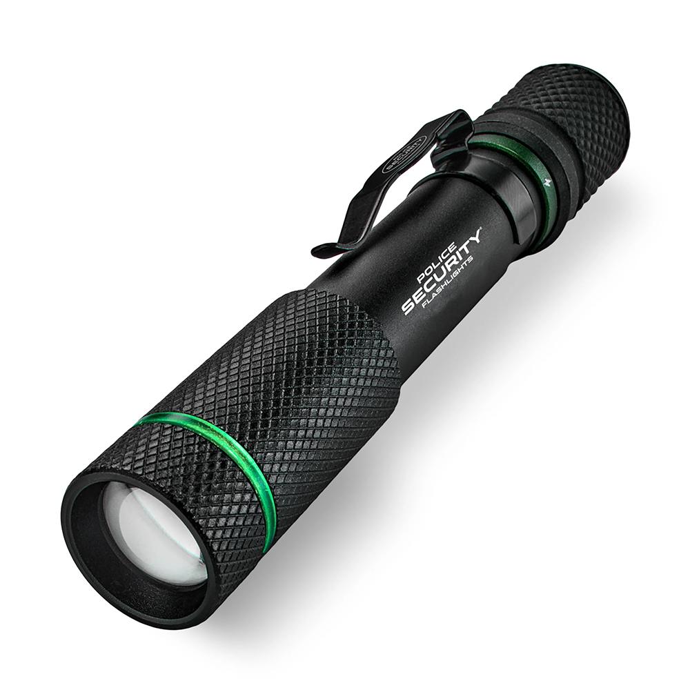 Chattanooga PS Flashlights Aura RS rechargeable penlight in black, compact LED flashlight with 260 lumens brightness.