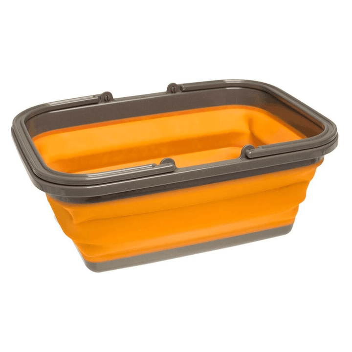 Orange Chattanooga FlexWare Sink 8.5L wash basin for ultimate survival use, flexible and durable for outdoor cleaning tasks.