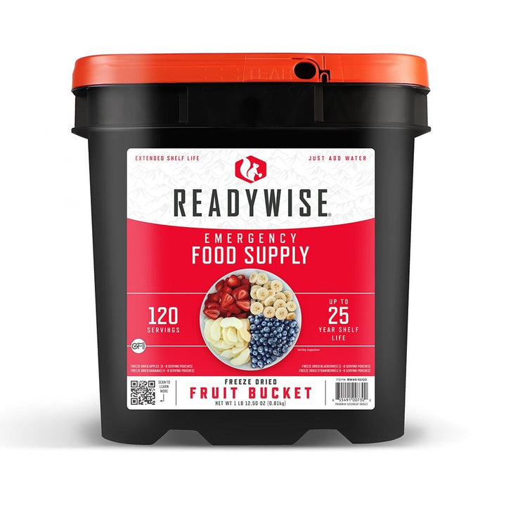 120 Serving Freeze Dried Fruit Bucket - POWER FIT SHOP — Powering Preparedness, Health &amp; Home