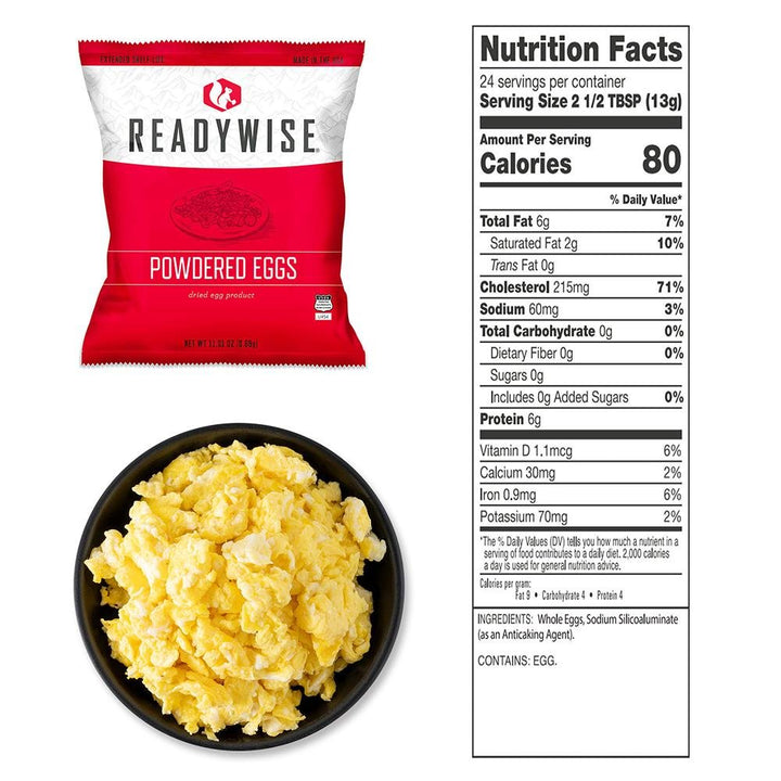 144 Servings Powdered Eggs Bucket - POWER FIT SHOP — Powering Preparedness, Health &amp; Home