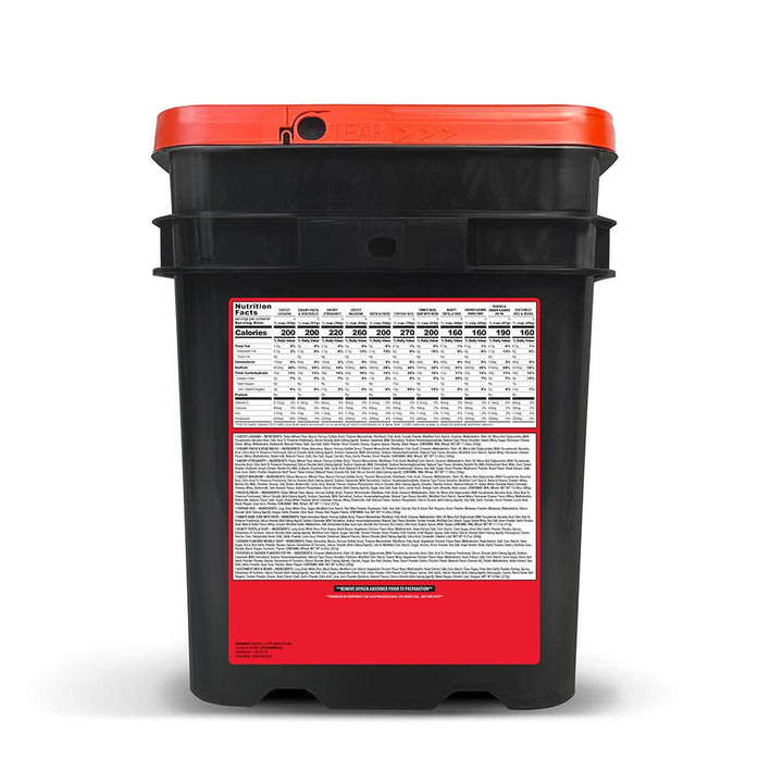 60 Day 1 Person 120 Serving Entre Only Grab and Go Bucket - POWER FIT SHOP — Powering Preparedness, Health &amp; Home