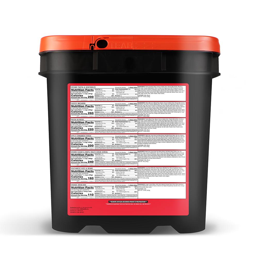7 DAY 1 PERSON 52 SERVINGS (4 ENTREES 2 BREAKFASTS 2 BEVERAGES) BUCKET - POWER FIT SHOP — Powering Preparedness, Health & Home