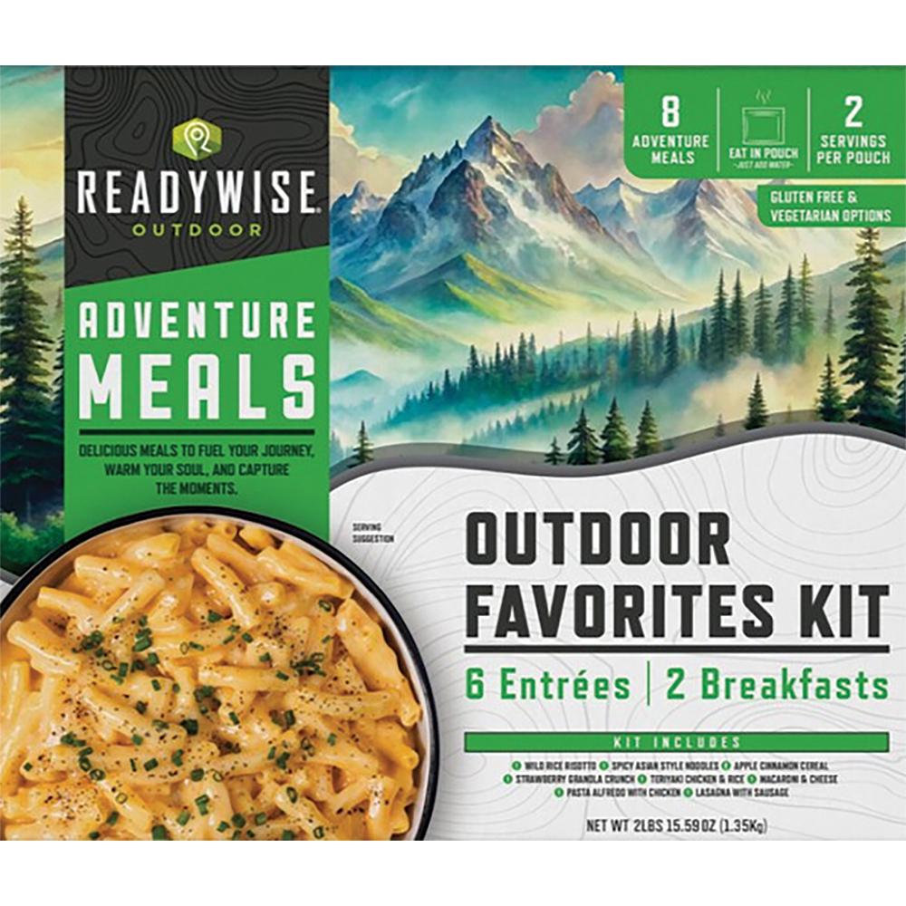 ReadyWise Camping Favorites Kit 9 CT Outdoor Meal Variety Pack