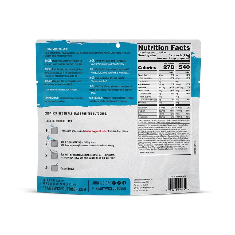 ReadyWise CP Mac &amp; Cheese Single Serve