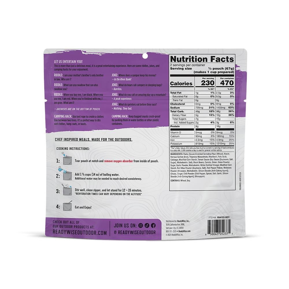 ReadyWise CP Spicy Asian Style Noodles Single Serve - POWER FIT SHOP — Powering Preparedness, Health & Home