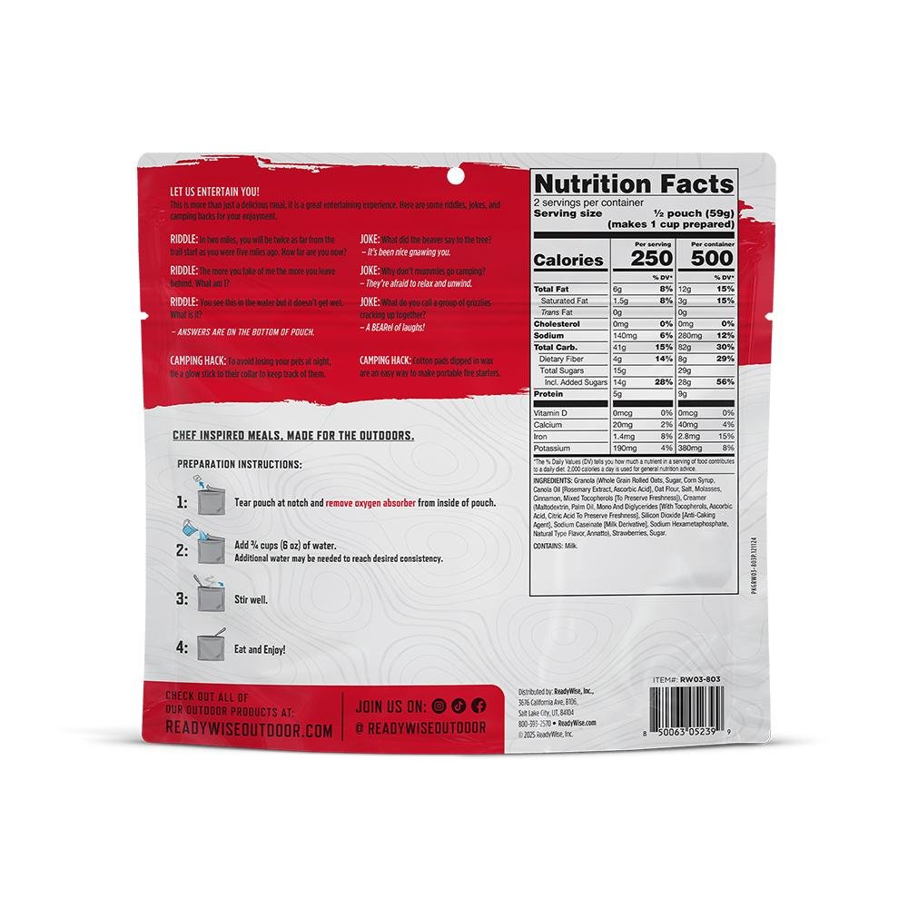 ReadyWise CP Strawberry Granola Crunch Single Serve