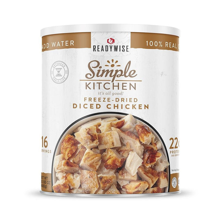 ReadyWise Simple Kitchen FD Diced Chicken - 16 Serving Can