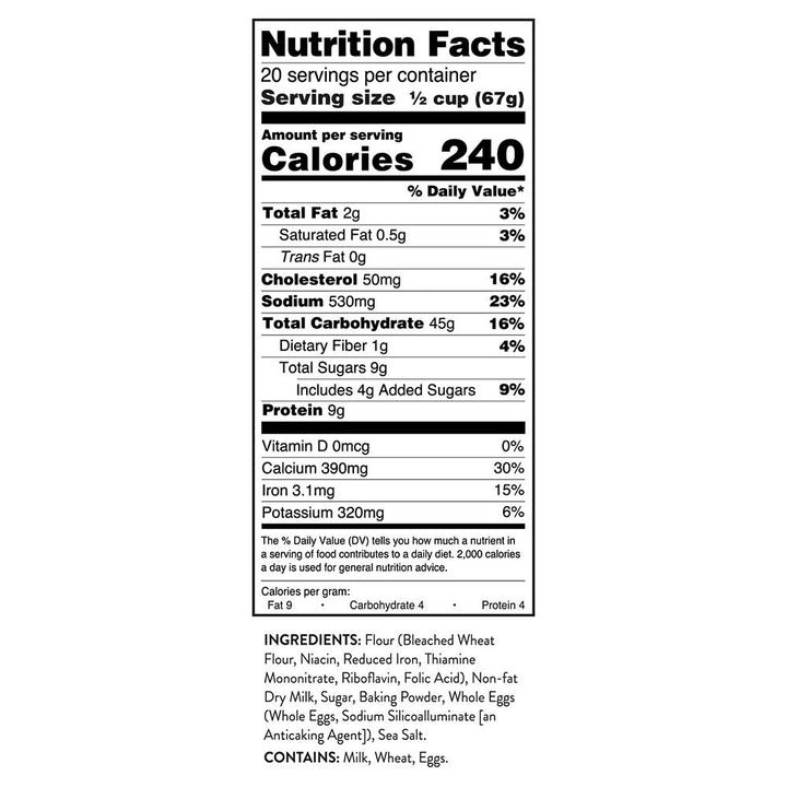 ReadyWise Simple Kitchen Pancake Mix- 20 Serving Can