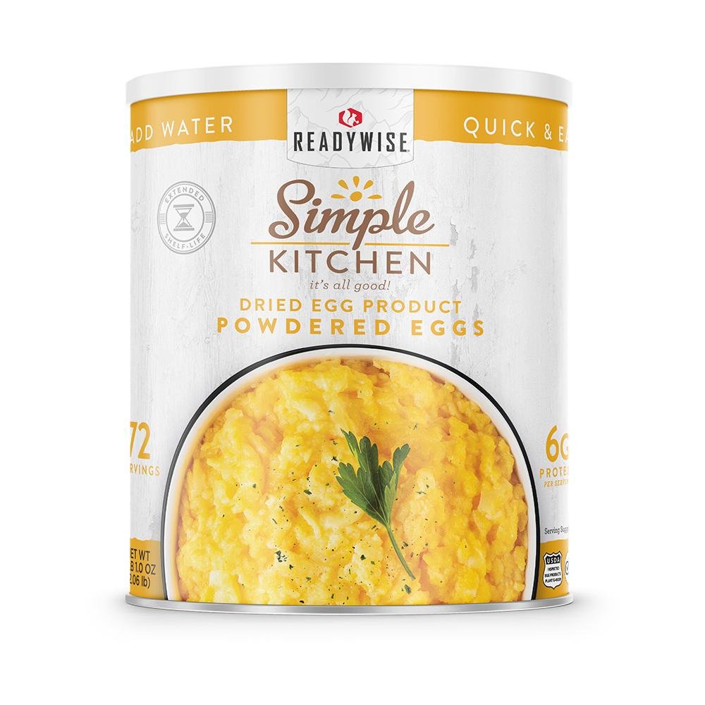ReadyWise Simple Kitchen Powdered Eggs - 72 Serving Can - POWER FIT SHOP — Powering Preparedness, Health &amp; Home