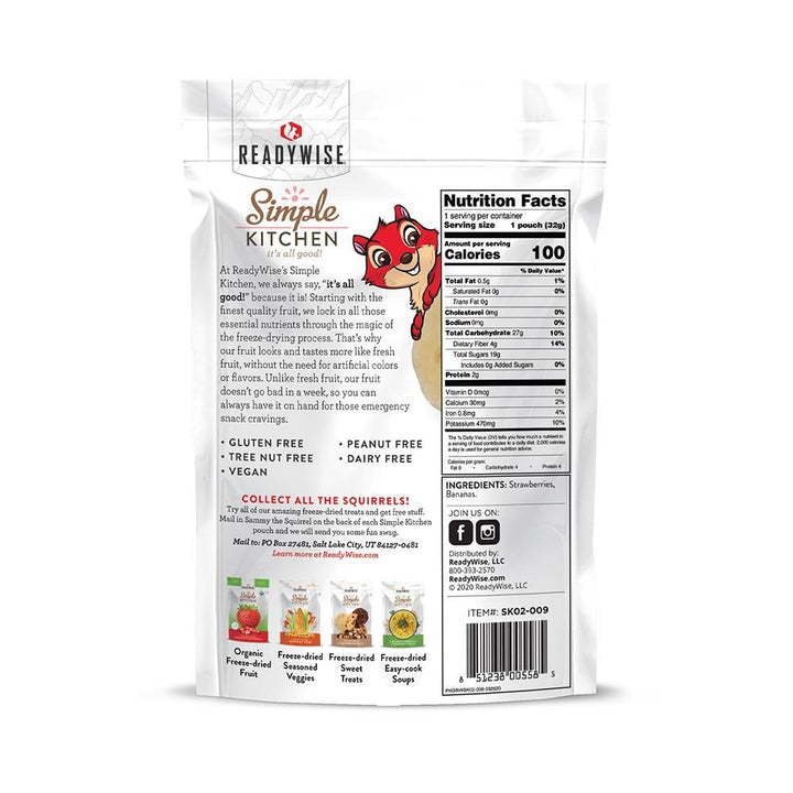 Readywise Simple Kitchen Strawberries &amp; Bananas