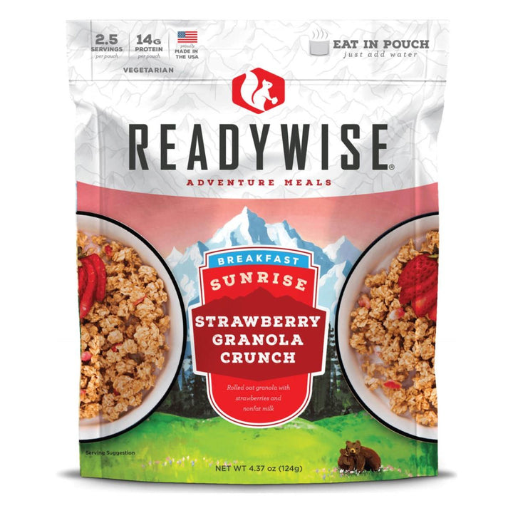 Readywise Sunrise Strawberry Granola Crunch - POWER FIT SHOP — Powering Preparedness, Health &amp; Home