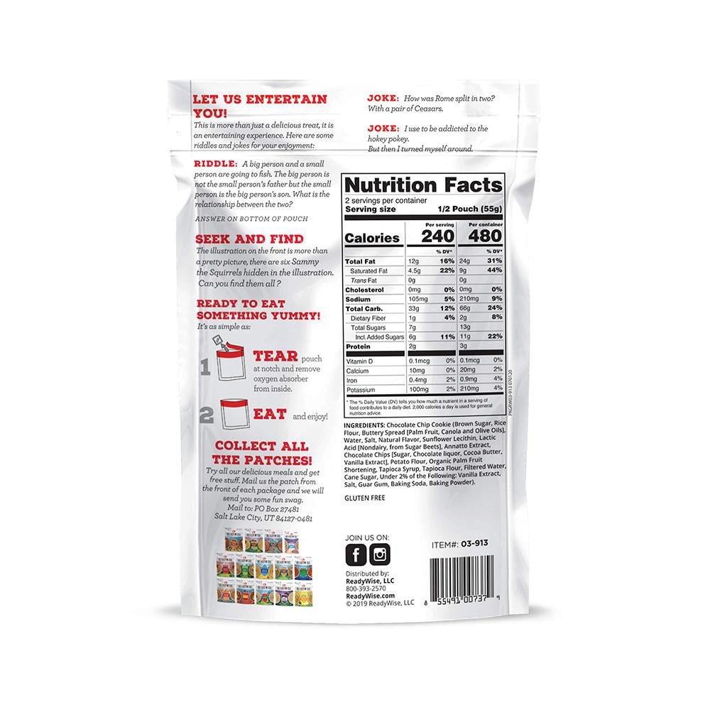 Readywise Trail Treats Cookie Dough - POWER FIT SHOP — Powering Preparedness, Health & Home